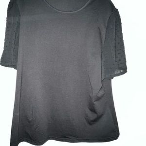 Sheer Sleeve Top